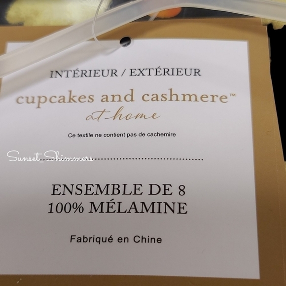 8pc Cupcakes & Cashmere Halloween GHOST Jack Pumpkin Melamine Dinner Plate Set - Picture 2 of 7